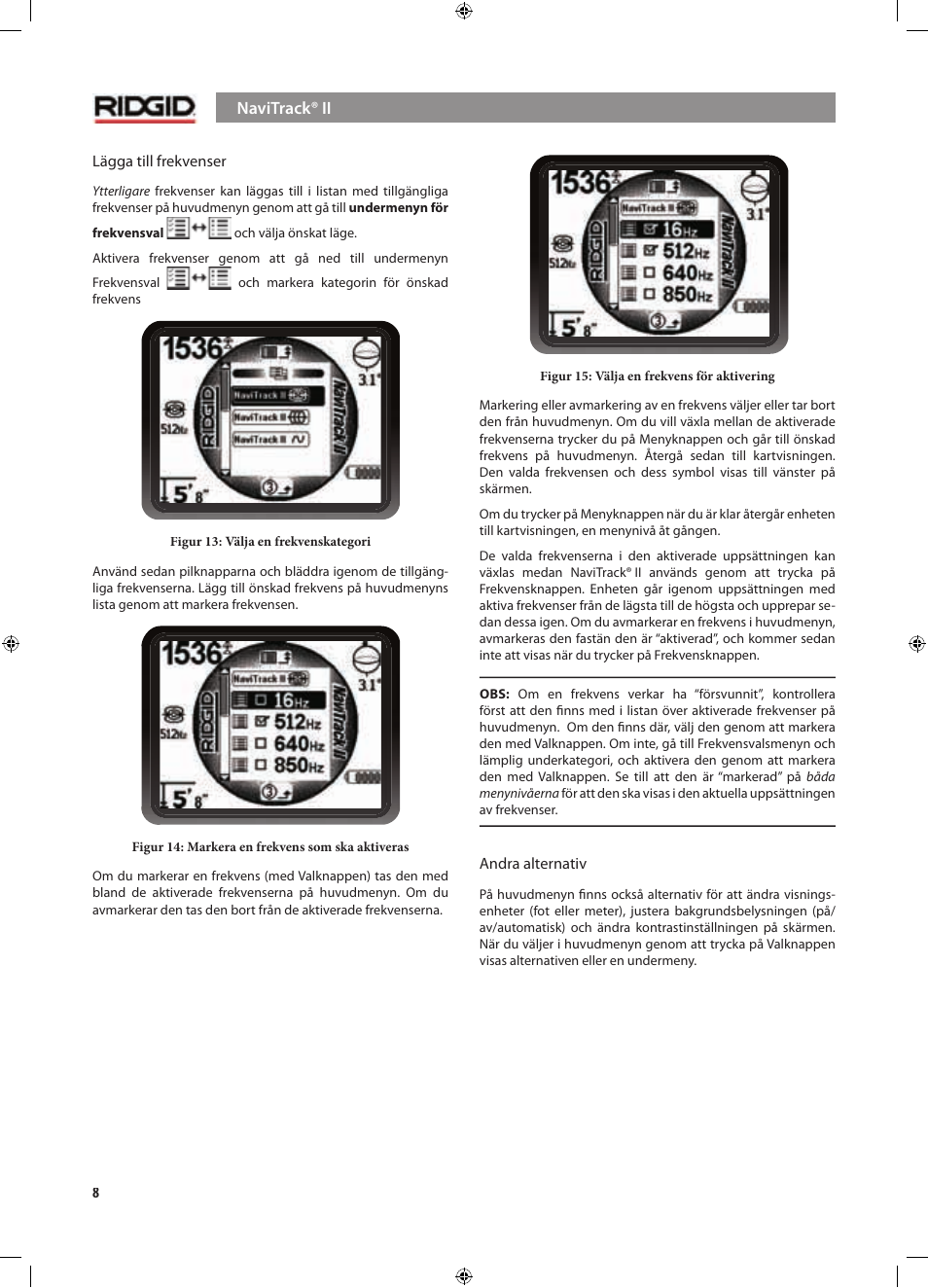 RIDGID NaviTrack II User Manual | Page 206 / 394