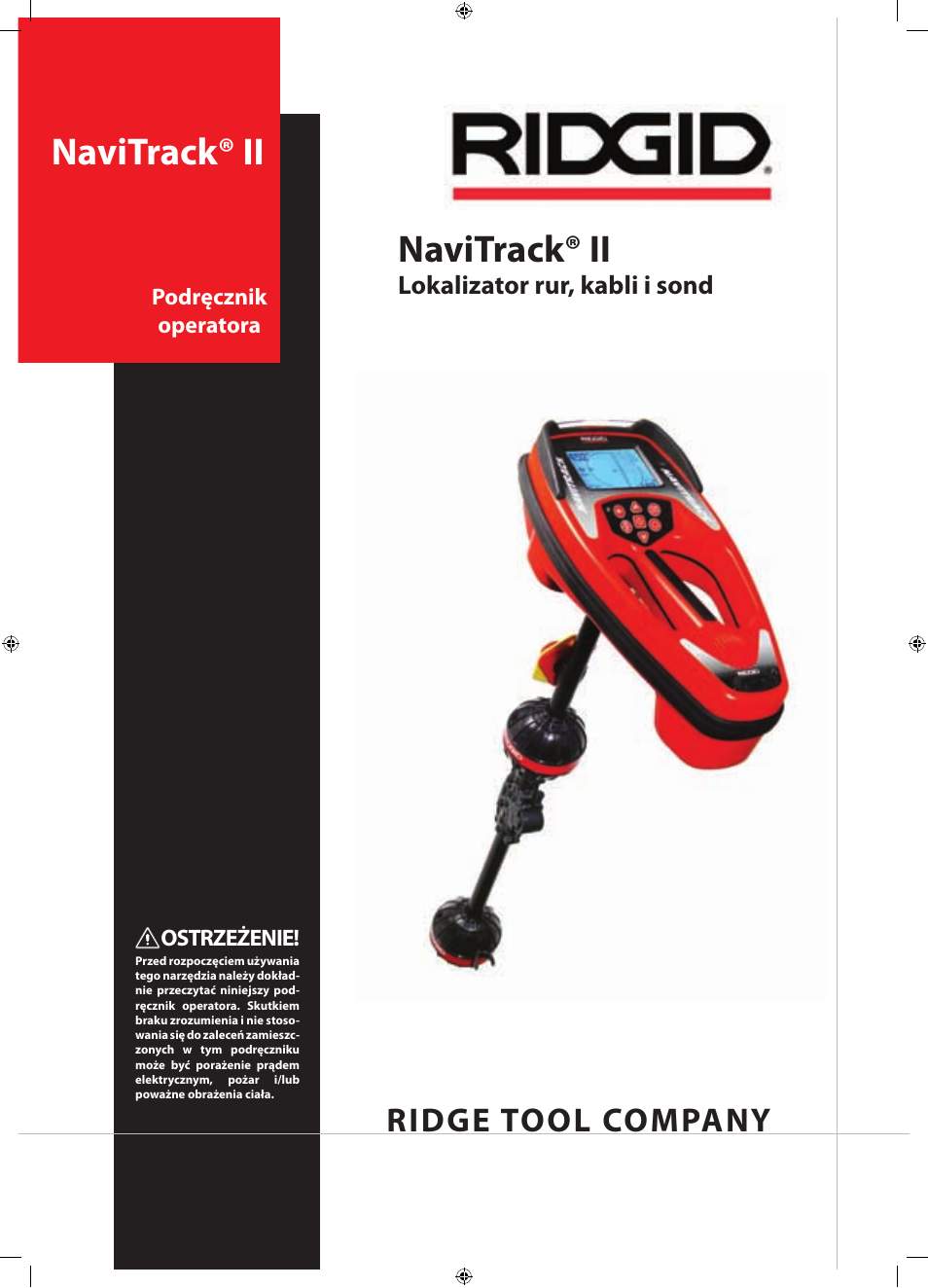 Navitrack® ii, Ridge tool company | RIDGID NaviTrack II User Manual | Page 310 / 394