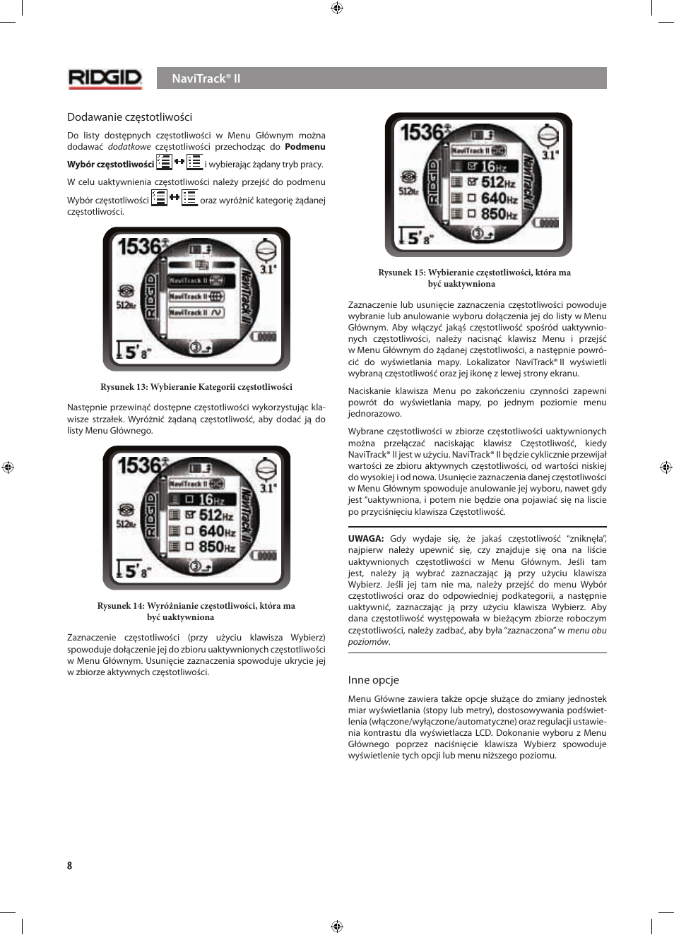 Navitrack® ii | RIDGID NaviTrack II User Manual | Page 318 / 394