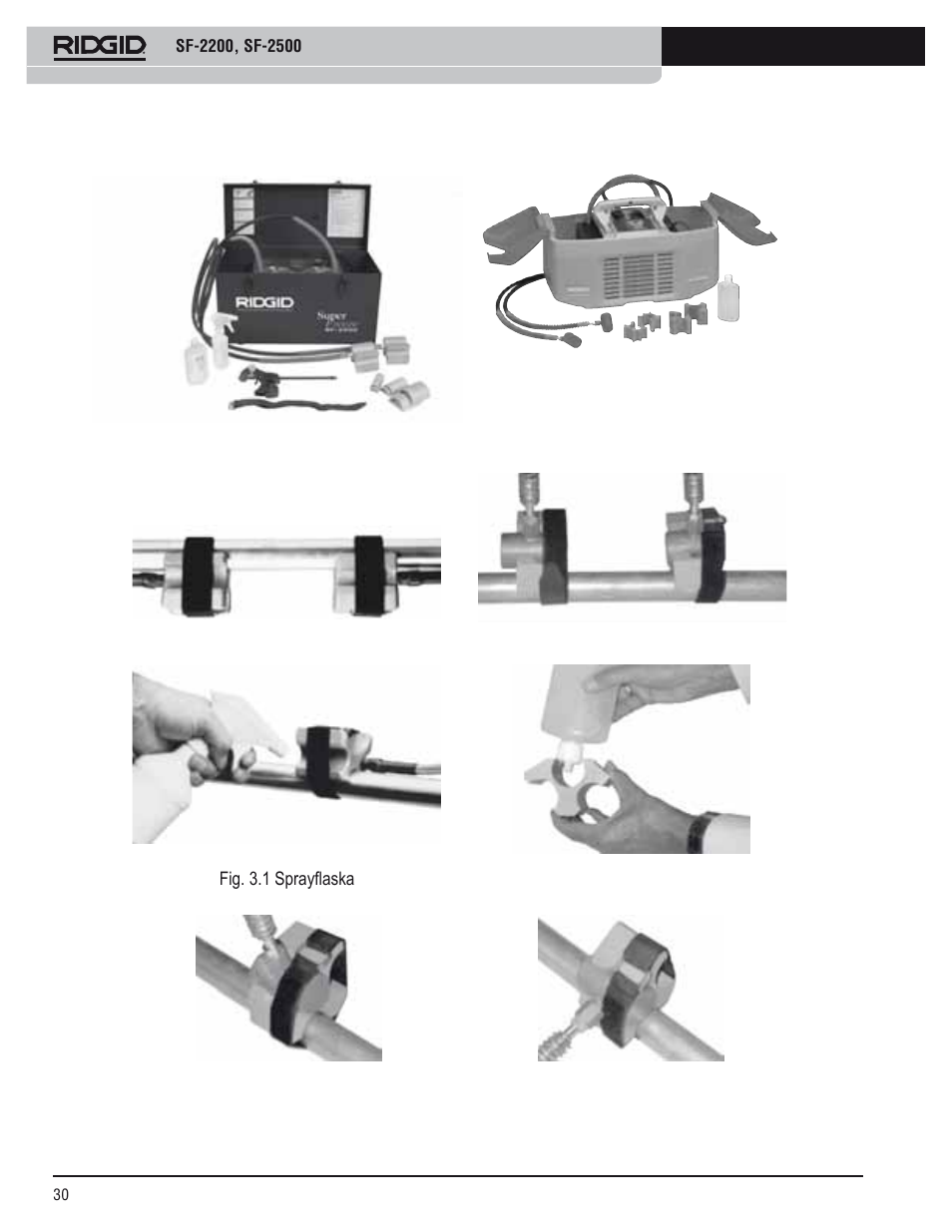 RIDGID SF-2500 User Manual | Page 31 / 75