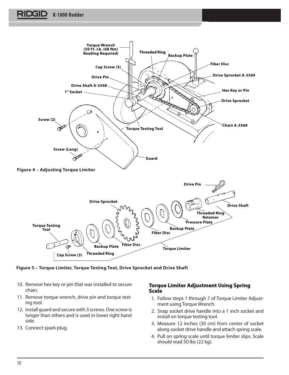 K-1000 rodder | RIDGID K-1000 User Manual | Page 10 / 66