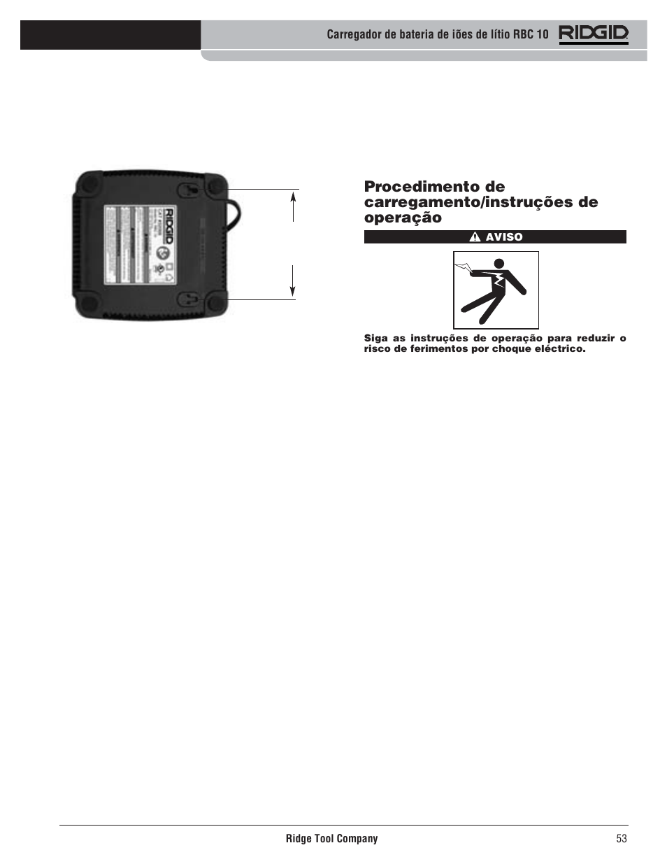 RIDGID RBC 10 Li-Ion Charger User Manual | Page 55 / 221