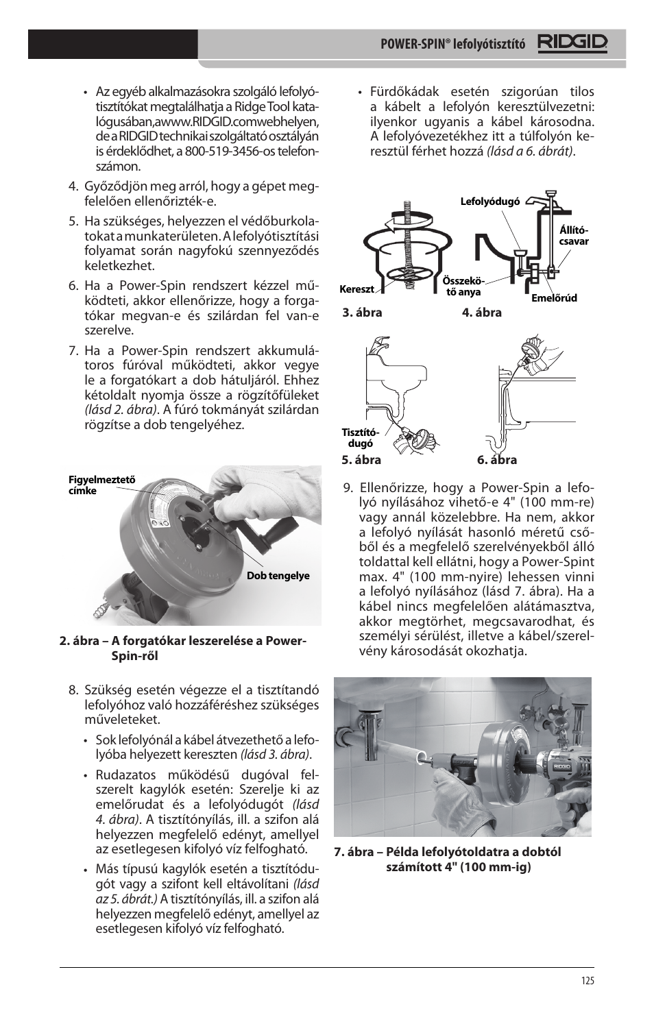 RIDGID Power-Spin User Manual | Page 127 / 186
