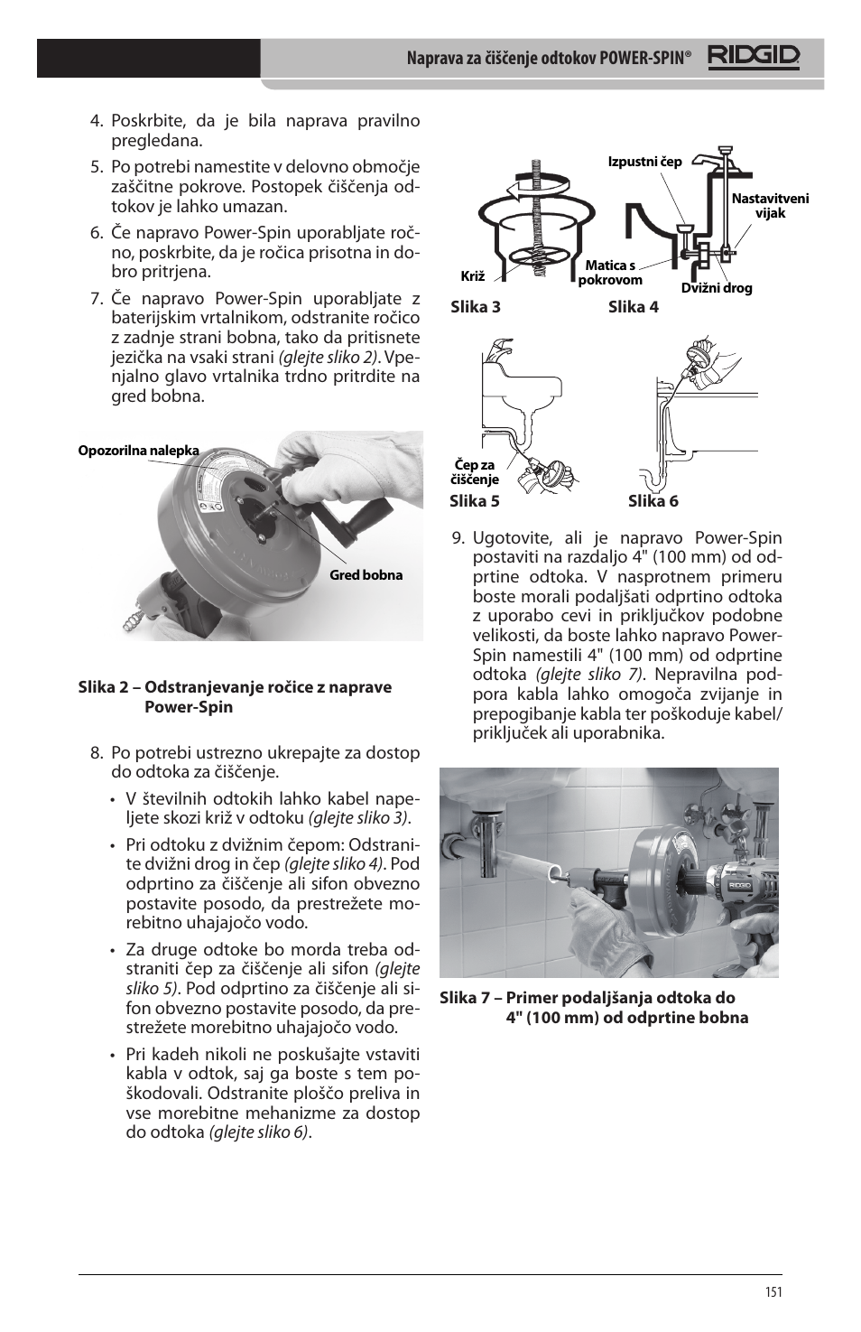 RIDGID Power-Spin User Manual | Page 153 / 186