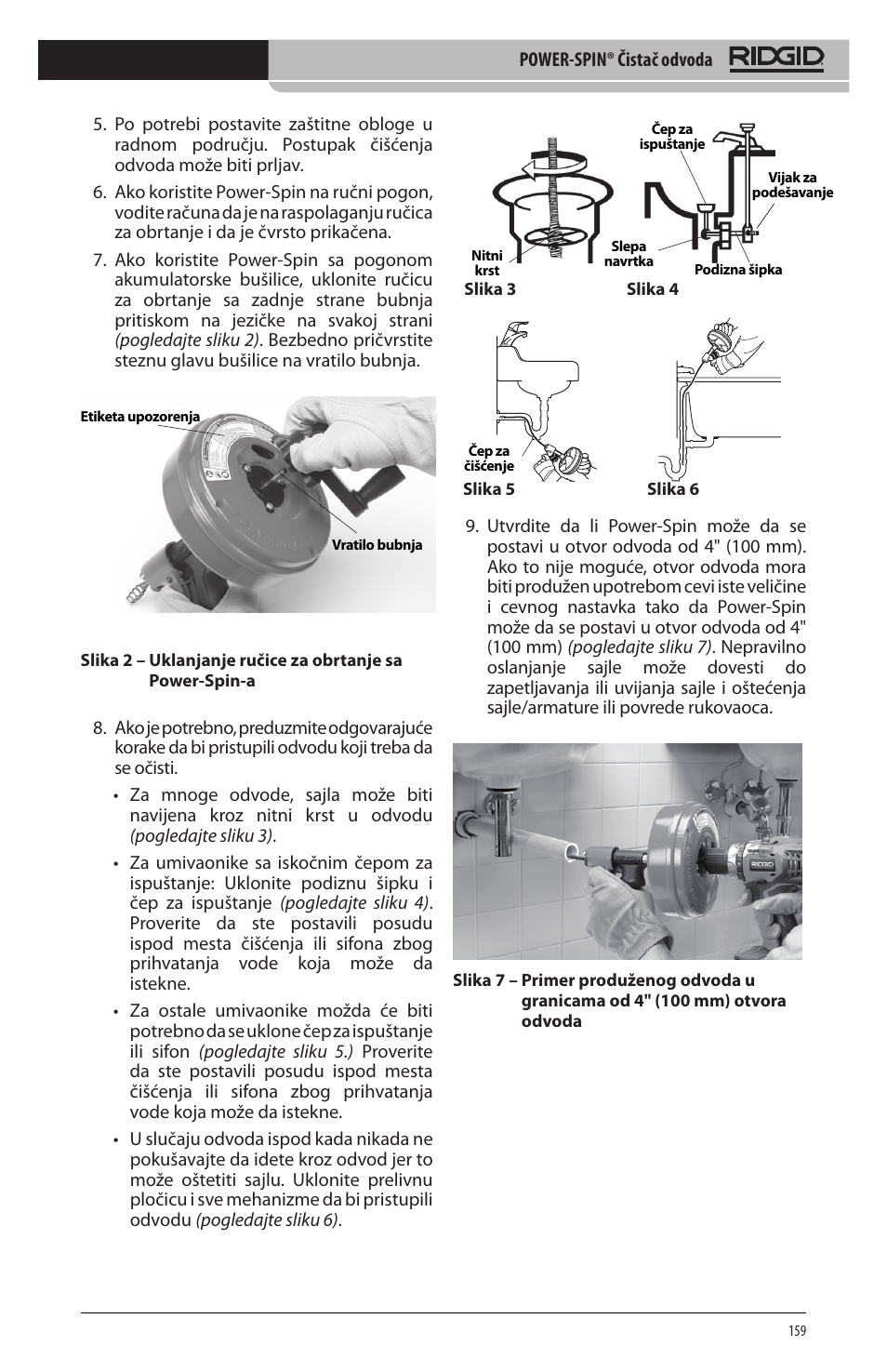 RIDGID Power-Spin User Manual | Page 161 / 186