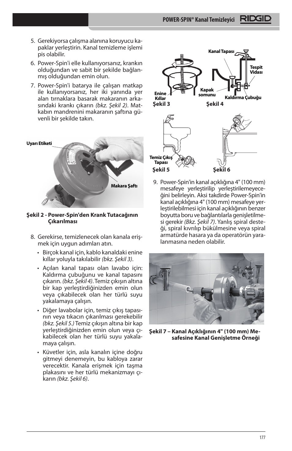 RIDGID Power-Spin User Manual | Page 179 / 186