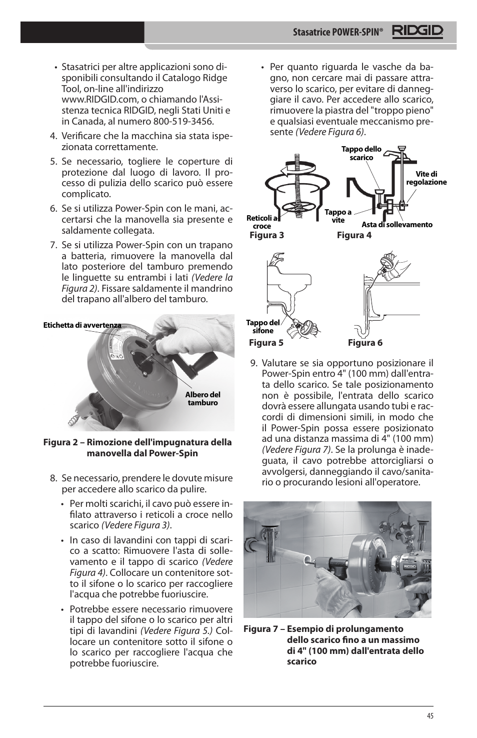 RIDGID Power-Spin User Manual | Page 47 / 186