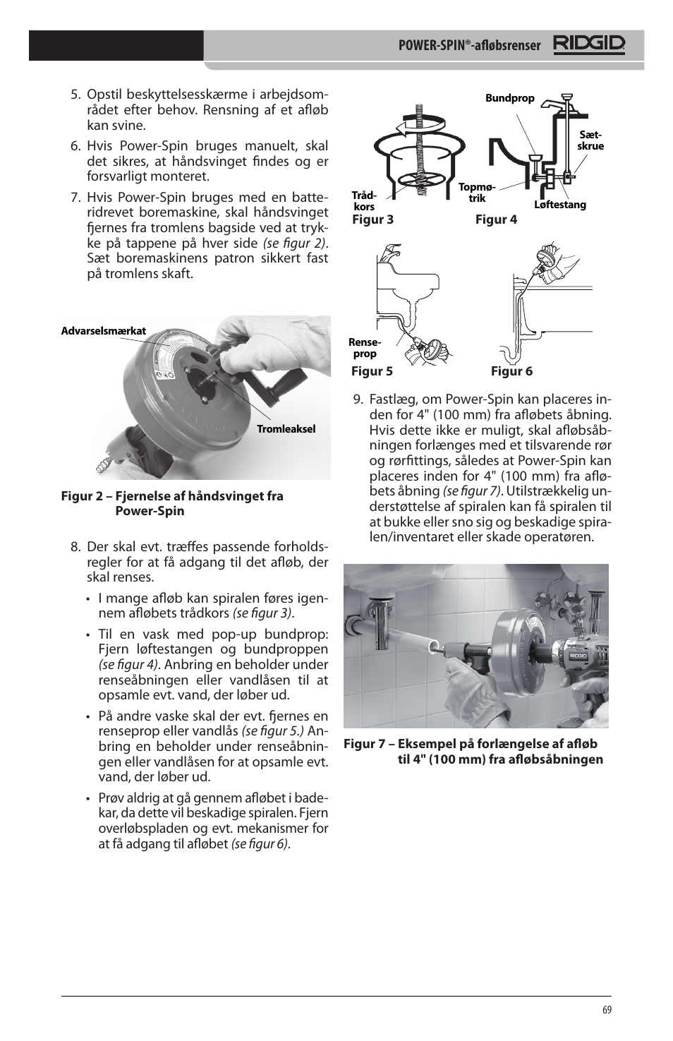 RIDGID Power-Spin User Manual | Page 71 / 186