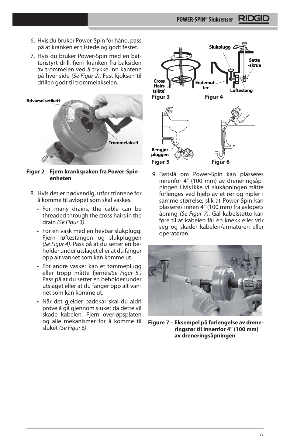 RIDGID Power-Spin User Manual | Page 79 / 186
