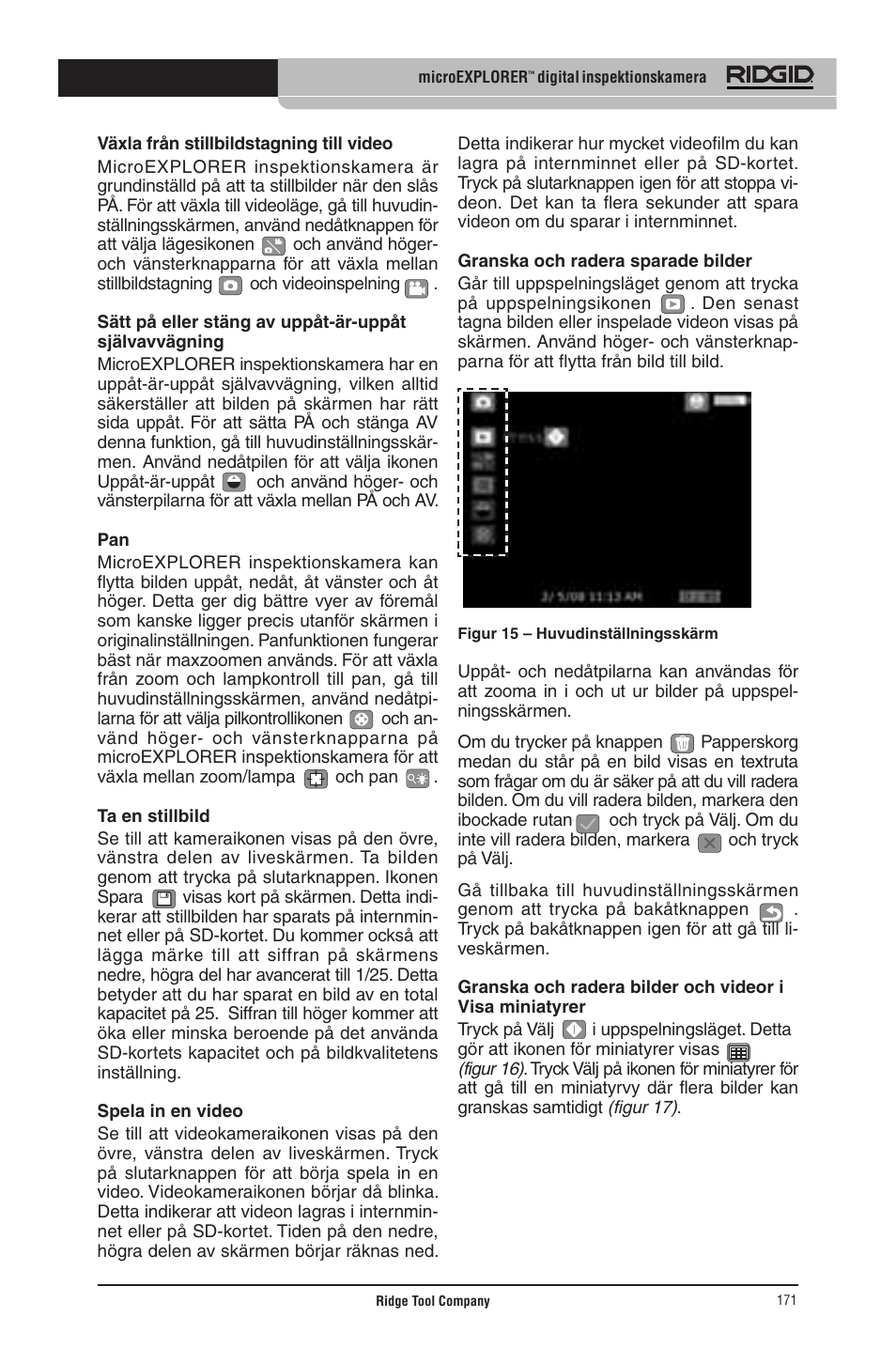 RIDGID micro EXPLORER User Manual | Page 166 / 449