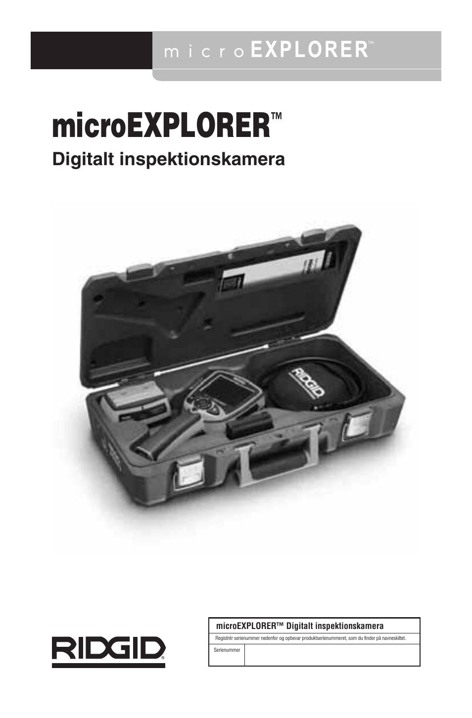 Microexplorer, Digitalt inspektionskamera | RIDGID micro EXPLORER User Manual | Page 175 / 449