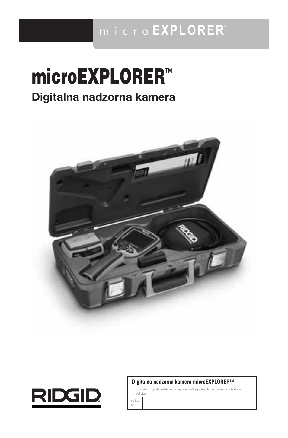 Microexplorer, Digitalna nadzorna kamera | RIDGID micro EXPLORER User Manual | Page 238 / 449