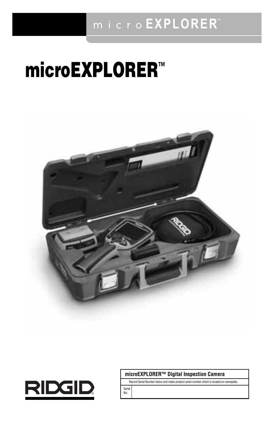 Microexplorer, Digital inspection camera | RIDGID micro EXPLORER User Manual | Page 3 / 449