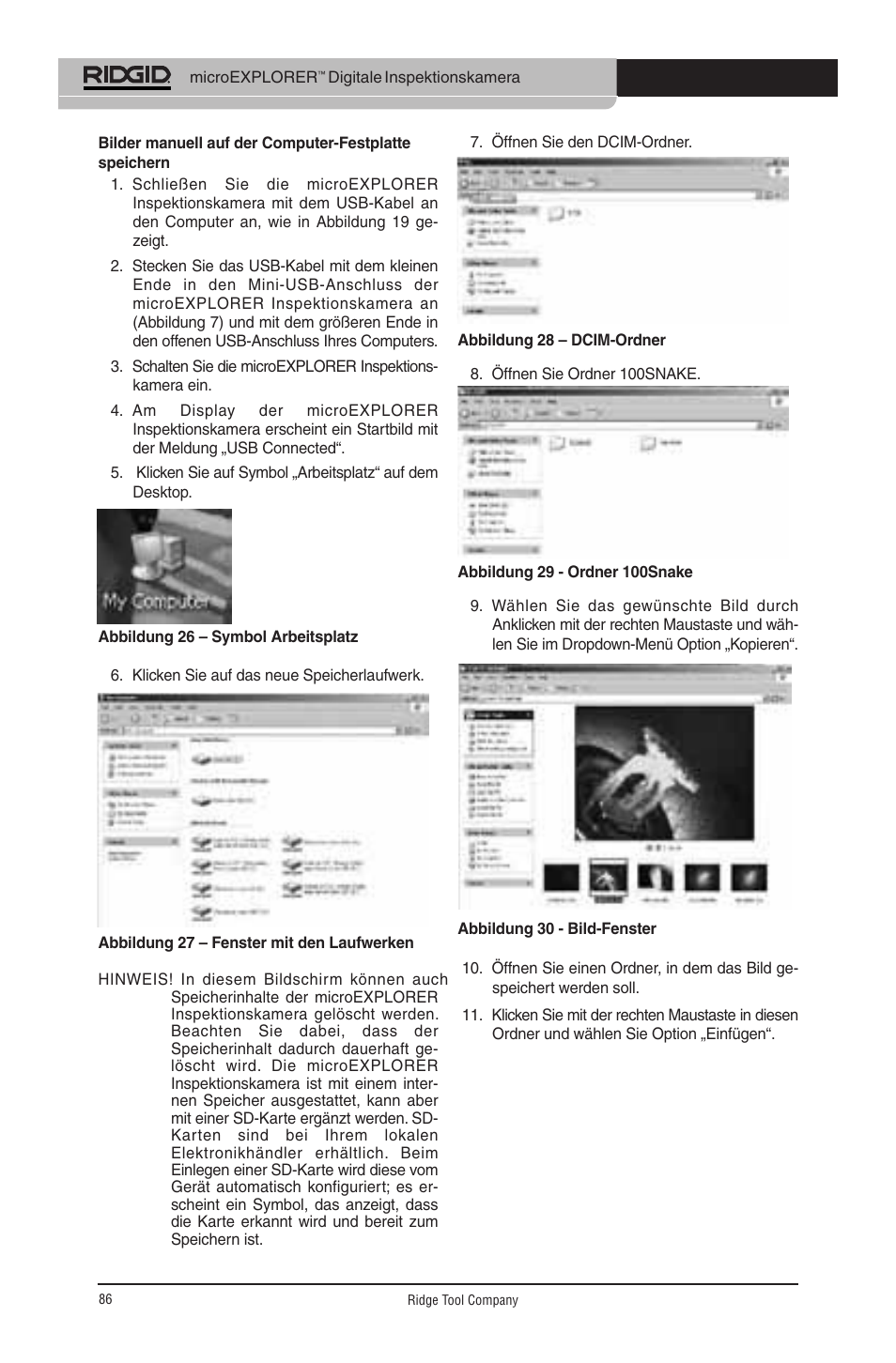 RIDGID micro EXPLORER User Manual | Page 85 / 449