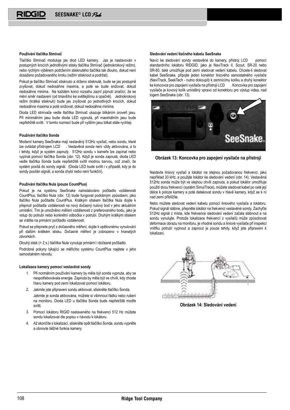 Seesnake | RIDGID Seesnake LCD Pak User Manual | Page 110 / 164