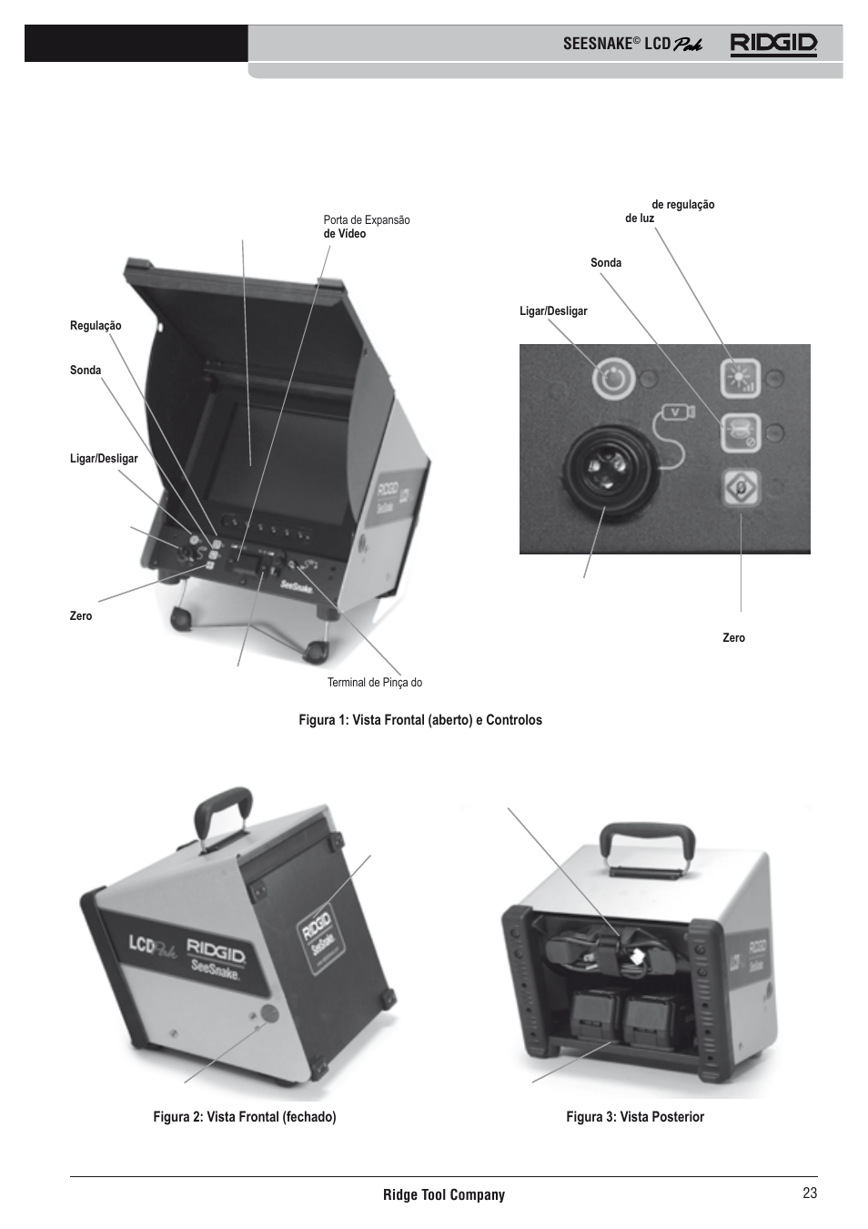 Lcd pak - componentes, Seesnake | RIDGID Seesnake LCD Pak User Manual | Page 25 / 164