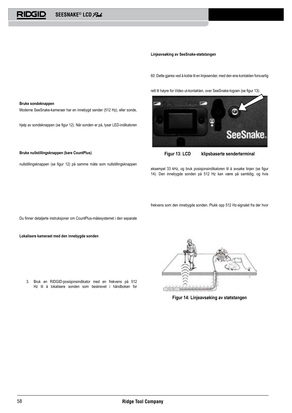 Seesnake | RIDGID Seesnake LCD Pak User Manual | Page 60 / 164