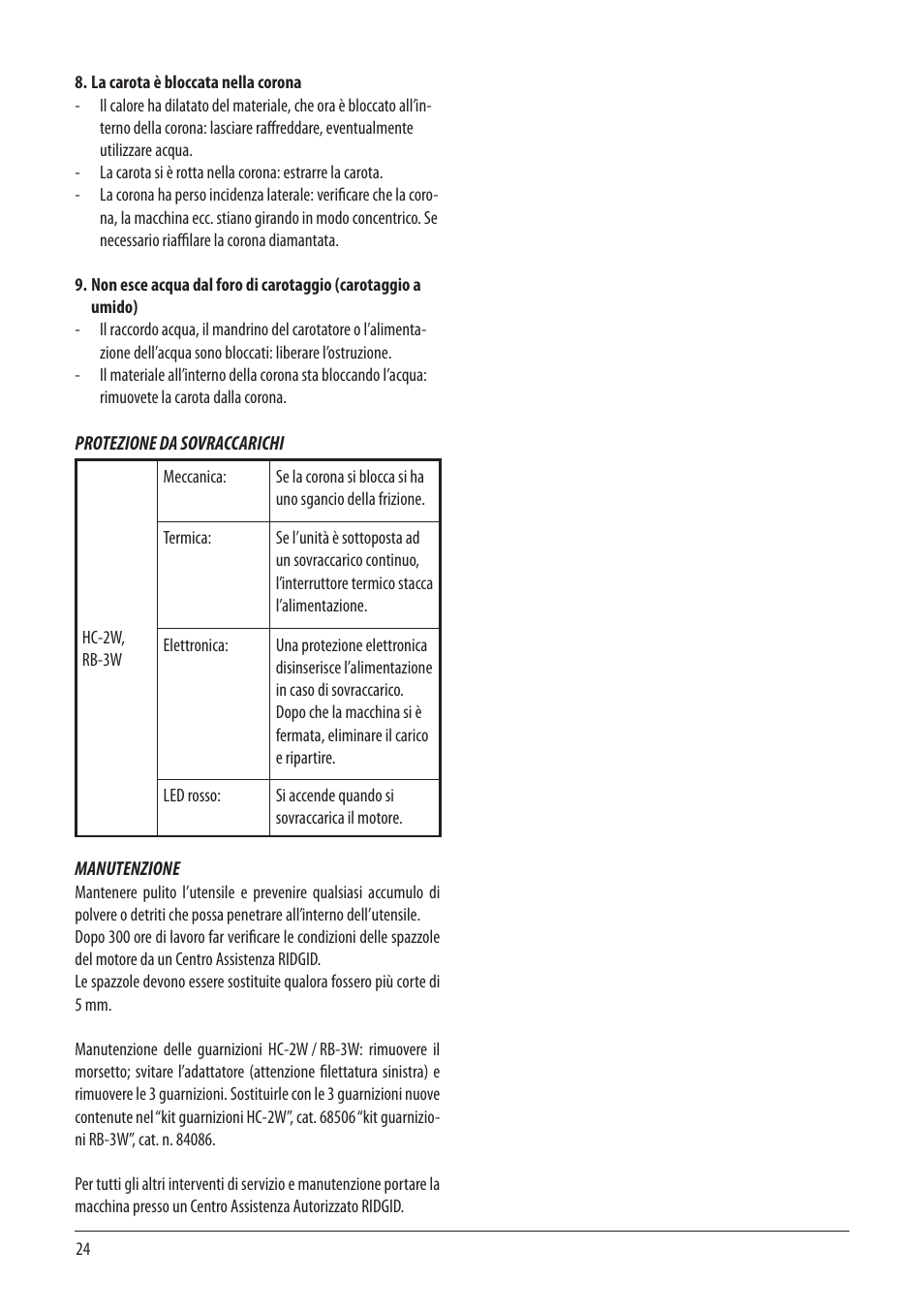 RIDGID RB-3W User Manual | Page 26 / 98