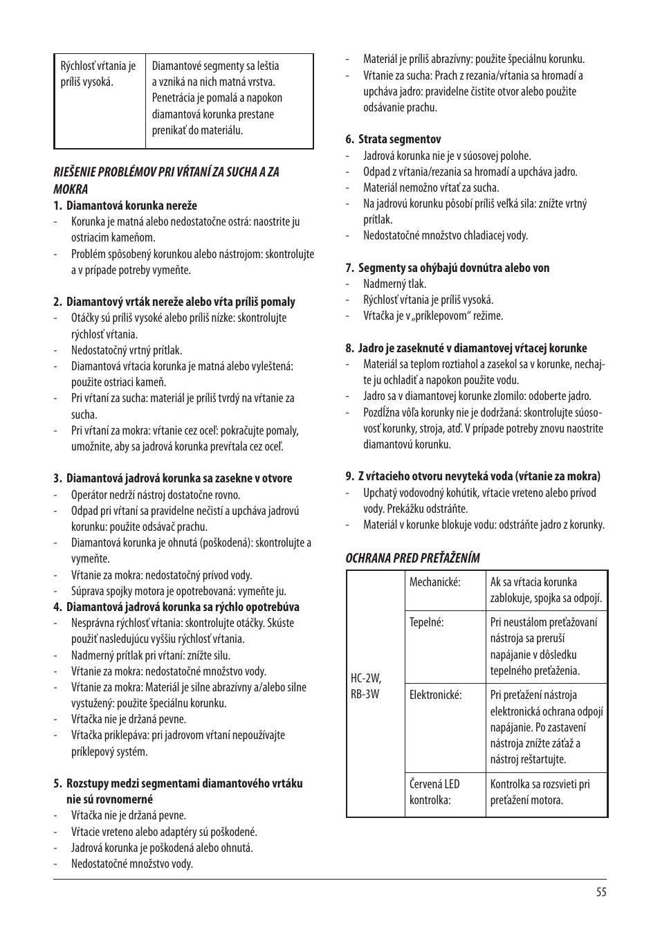 RIDGID RB-3W User Manual | Page 57 / 98