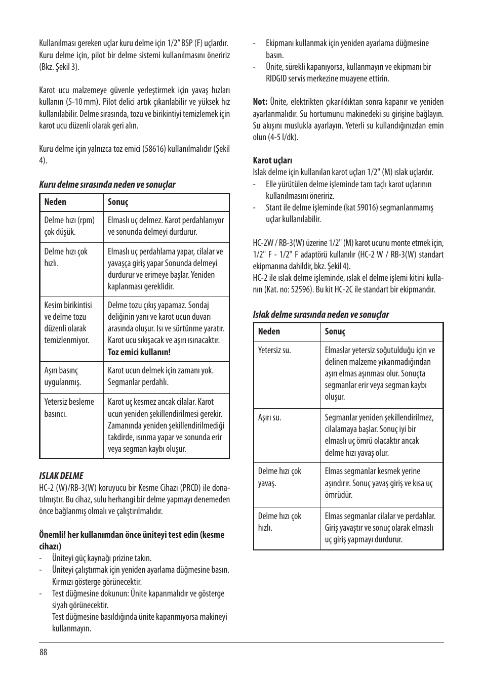 RIDGID RB-3W User Manual | Page 90 / 98
