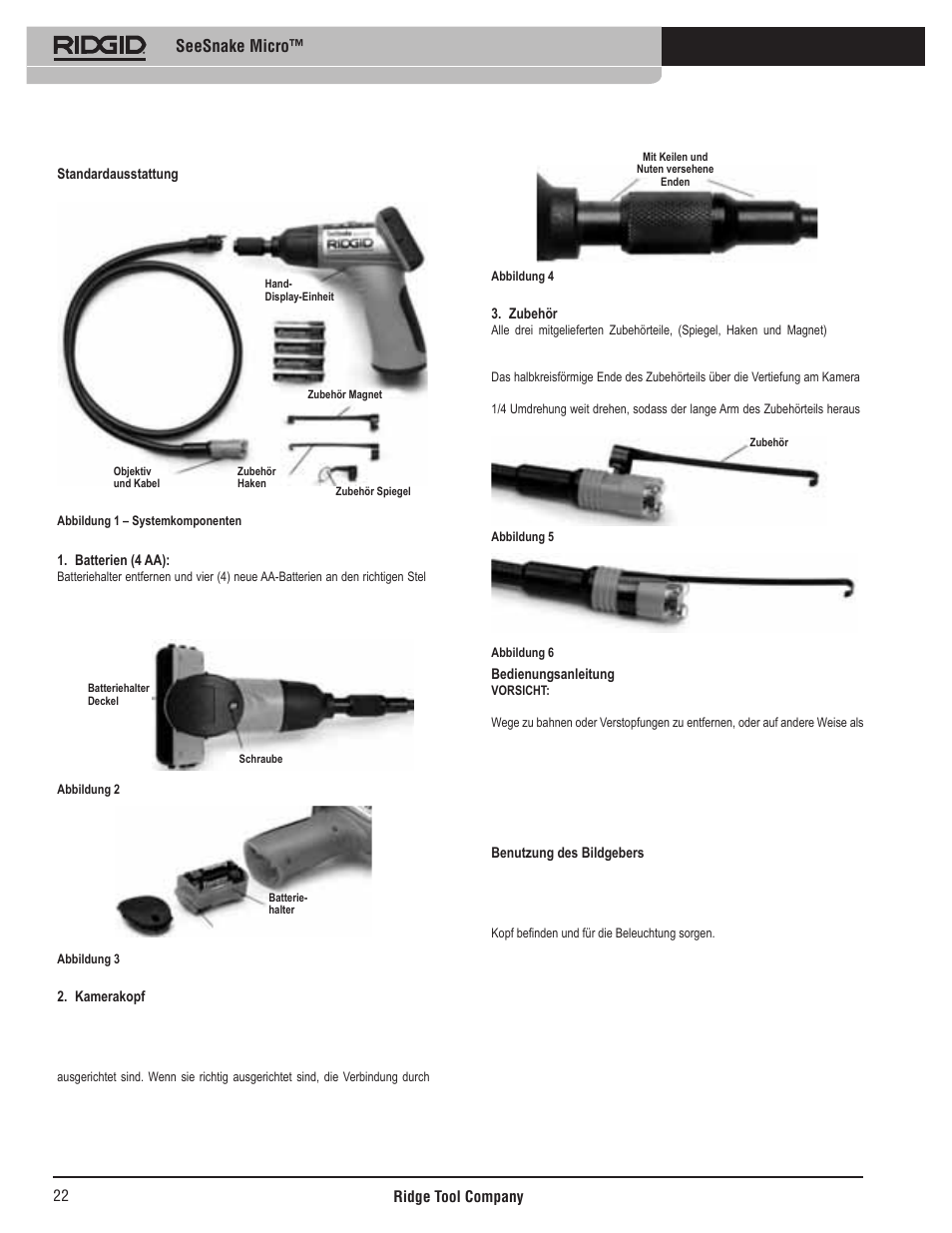 Seesnake micro | RIDGID Seesnake Micro User Manual | Page 23 / 62