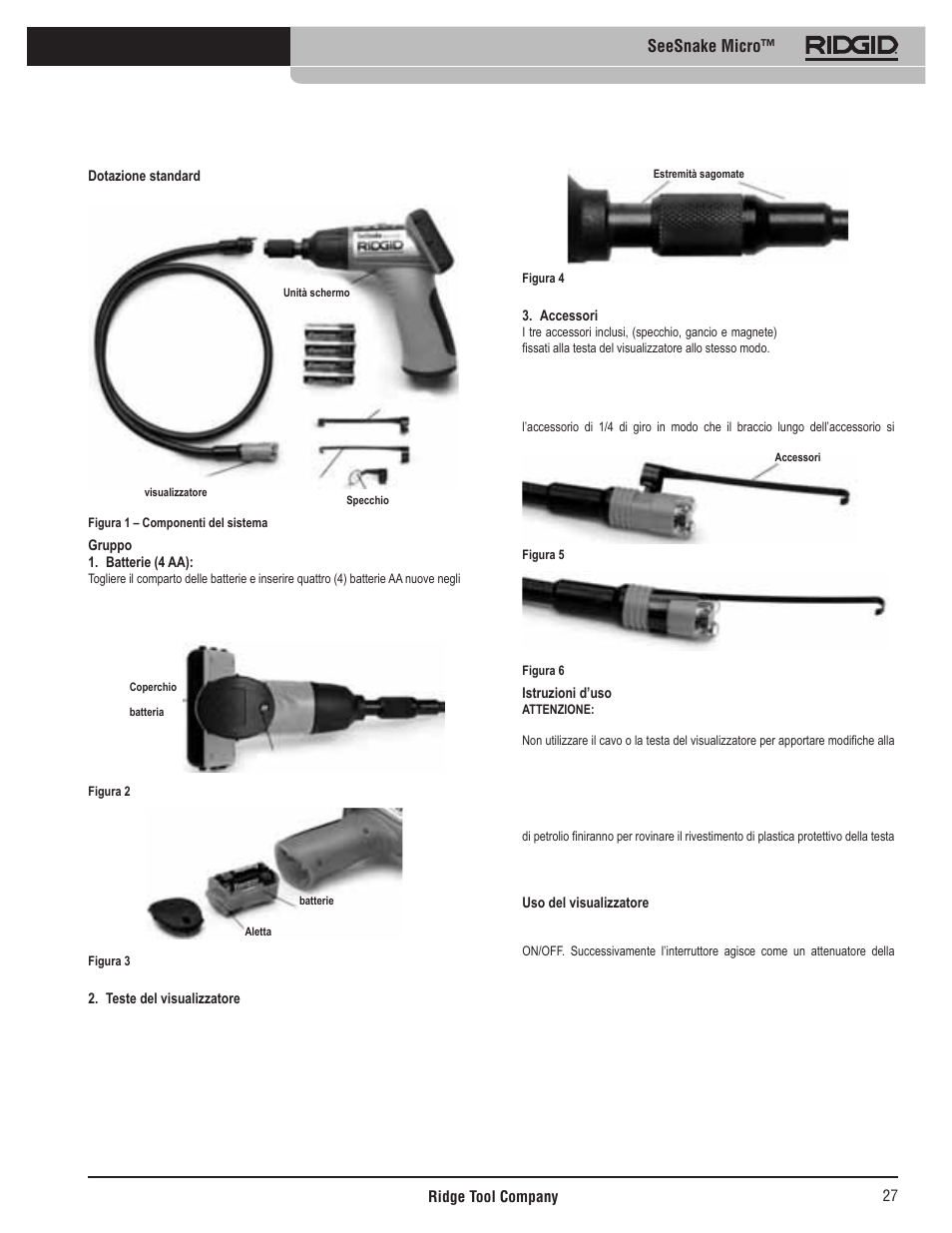 Seesnake micro | RIDGID Seesnake Micro User Manual | Page 28 / 62