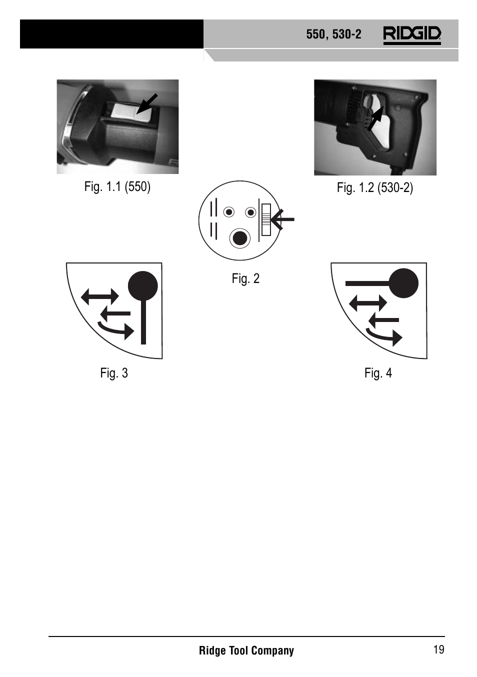 RIDGID 530-2 Reciprocating Saw User Manual | Page 20 / 21