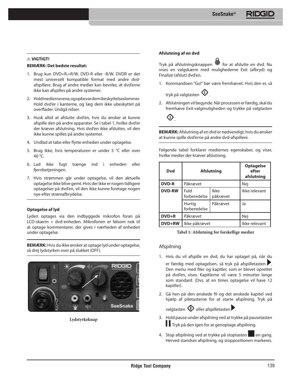 RIDGID SeeSnake User Manual | Page 140 / 302