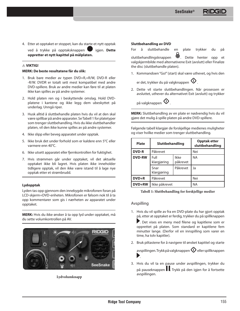 RIDGID SeeSnake User Manual | Page 156 / 302