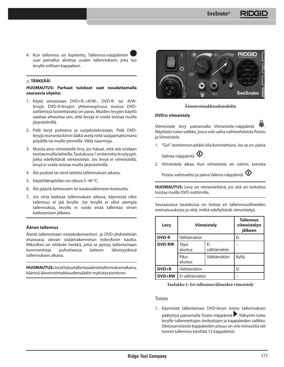 RIDGID SeeSnake User Manual | Page 172 / 302