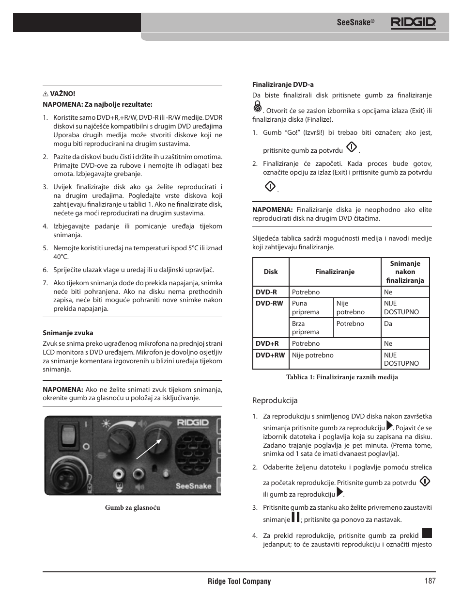 RIDGID SeeSnake User Manual | Page 188 / 302