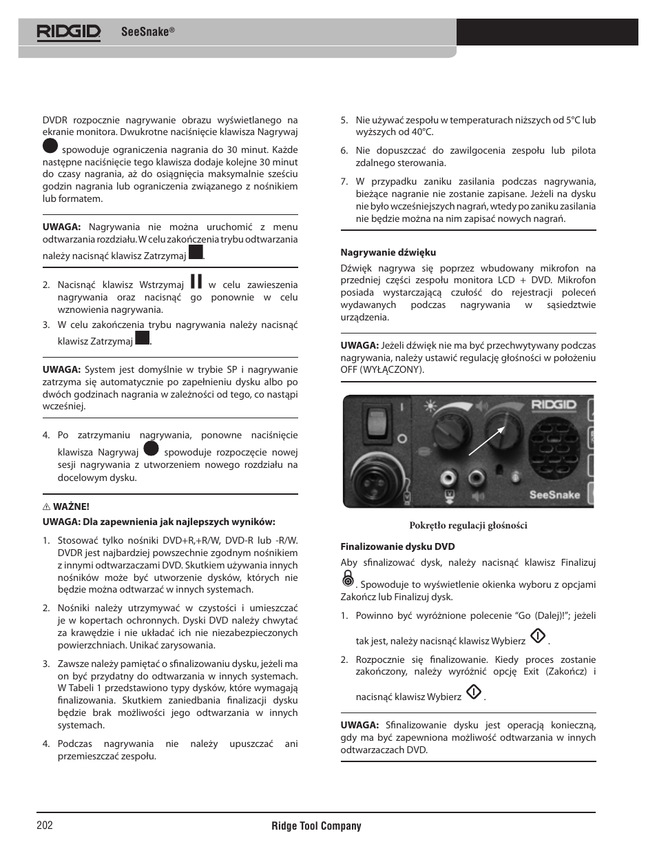 RIDGID SeeSnake User Manual | Page 203 / 302