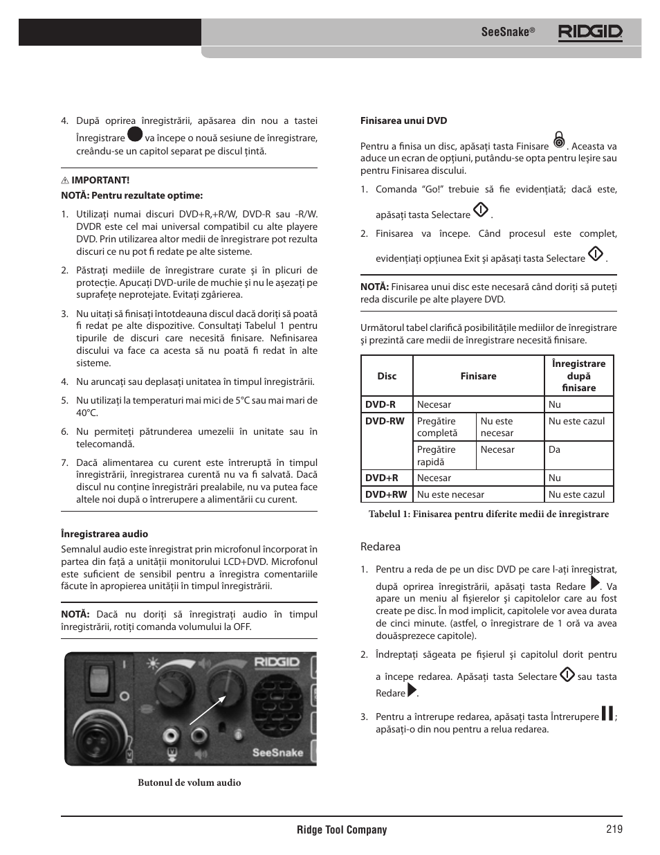 RIDGID SeeSnake User Manual | Page 220 / 302