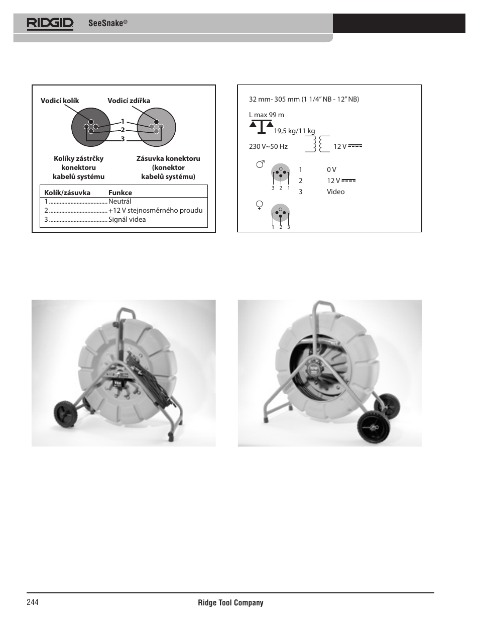 Obr. 2, Obr. 3 obr. 4 | RIDGID SeeSnake User Manual | Page 245 / 302