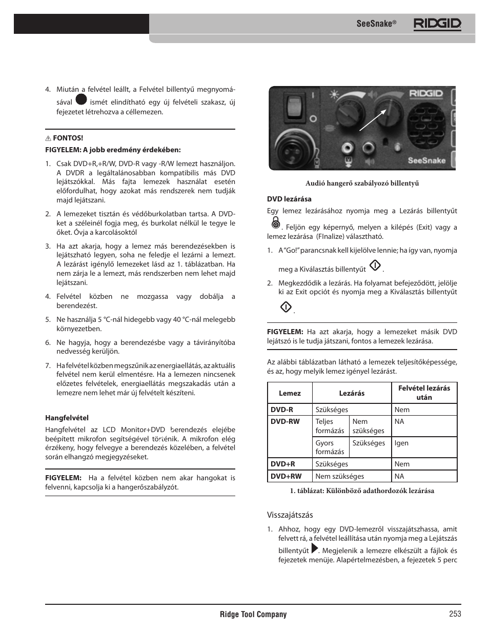 RIDGID SeeSnake User Manual | Page 254 / 302