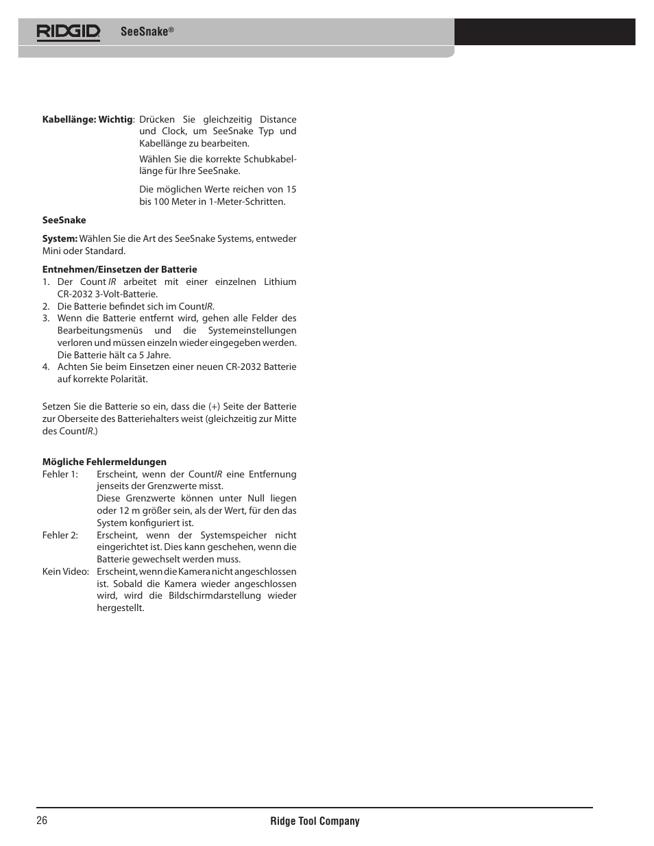 RIDGID SeeSnake User Manual | Page 27 / 302
