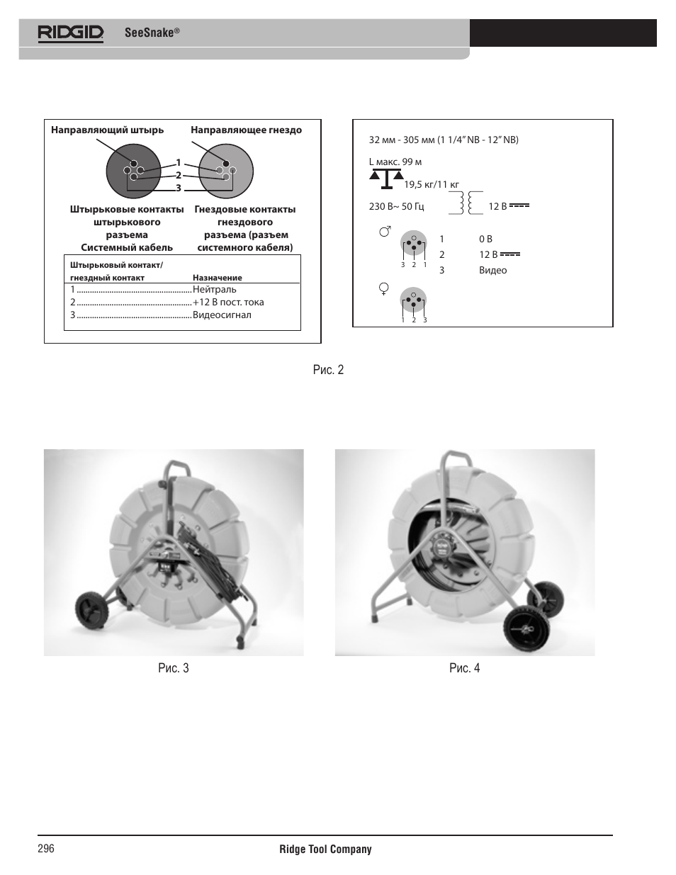 Рис. 3 рис. 4 рис. 2 | RIDGID SeeSnake User Manual | Page 297 / 302