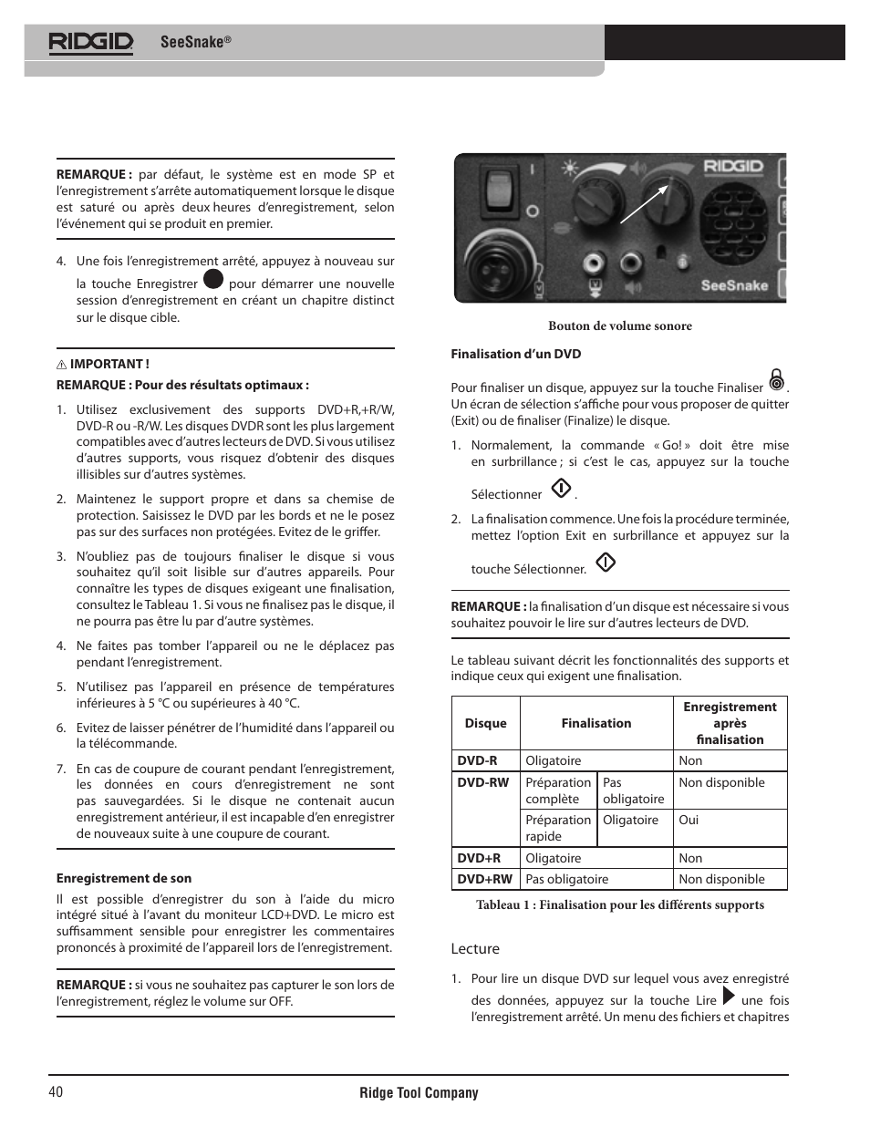 RIDGID SeeSnake User Manual | Page 41 / 302