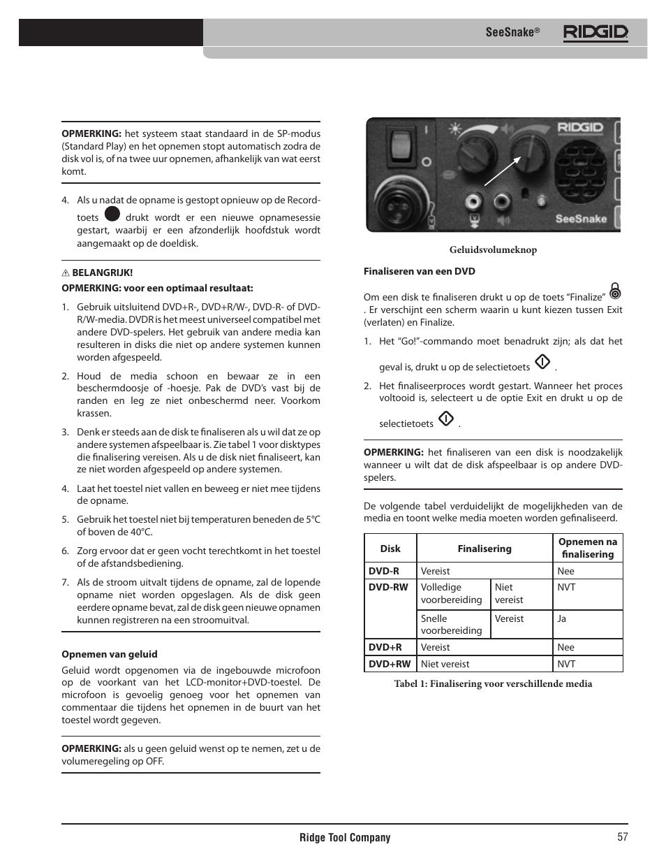 RIDGID SeeSnake User Manual | Page 58 / 302