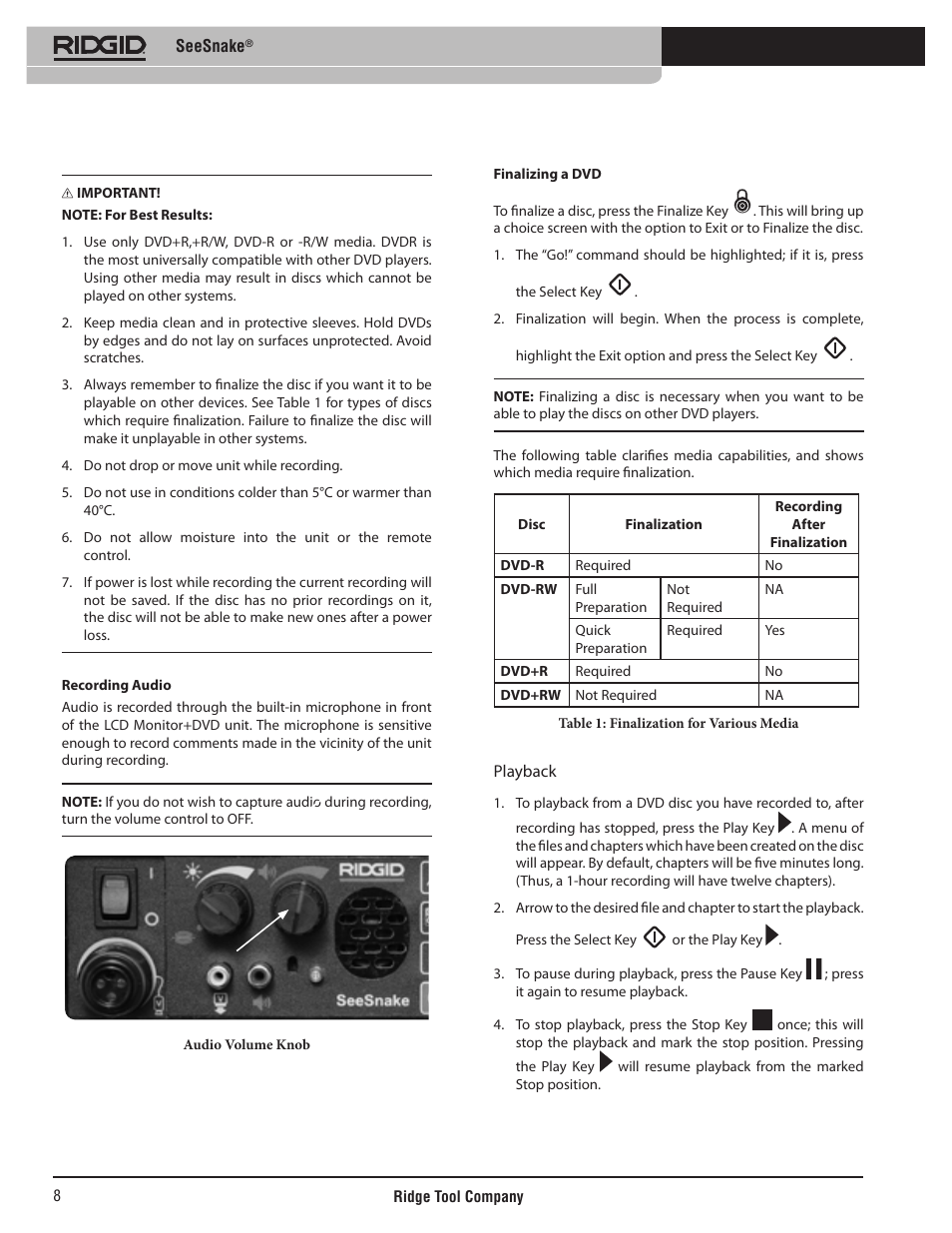 RIDGID SeeSnake User Manual | Page 9 / 302