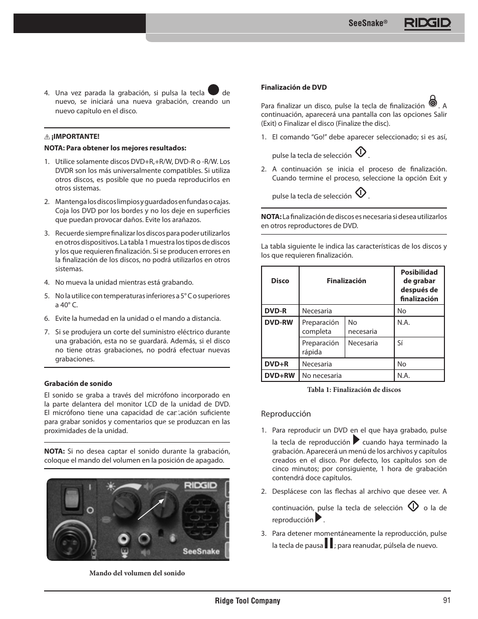 RIDGID SeeSnake User Manual | Page 92 / 302