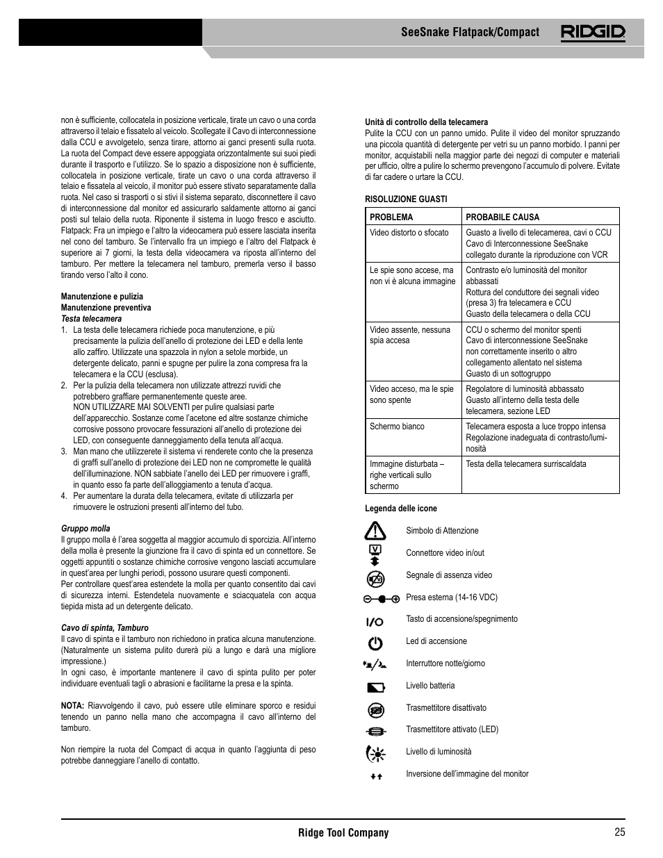 Seesnake flatpack/compact | RIDGID SeeSnake Compact User Manual | Page 26 / 98