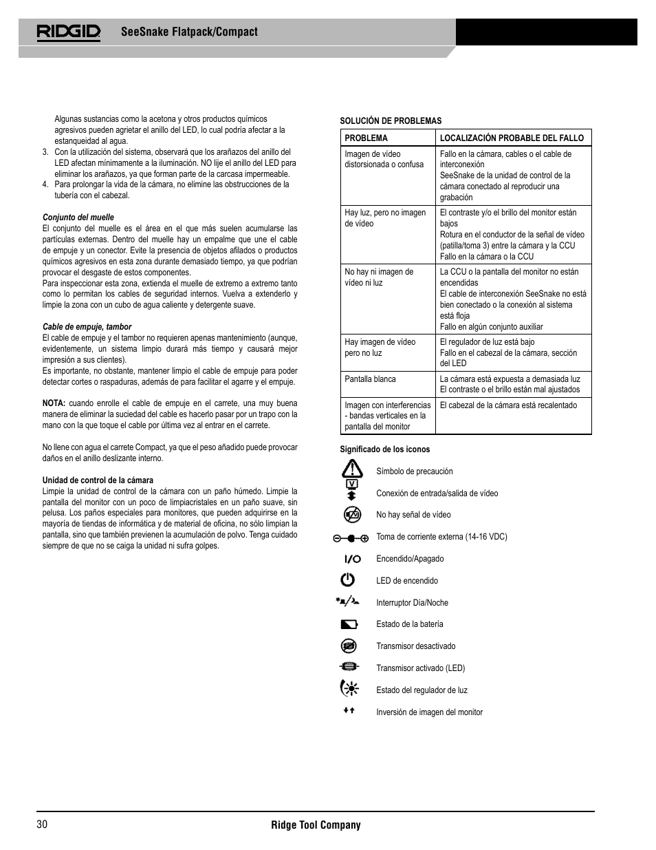 Seesnake flatpack/compact | RIDGID SeeSnake Compact User Manual | Page 31 / 98