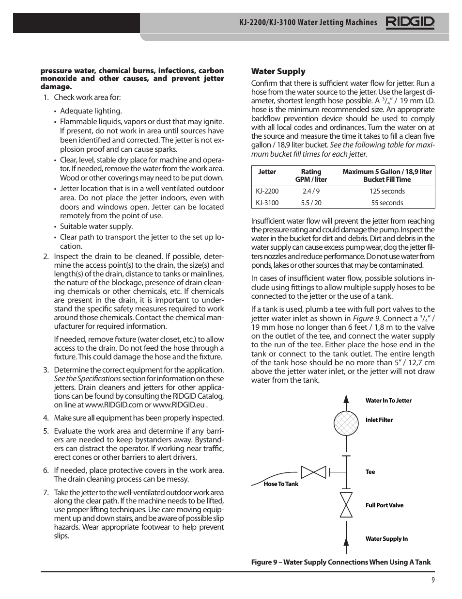 RIDGID KJ-3100 User Manual | Page 11 / 454