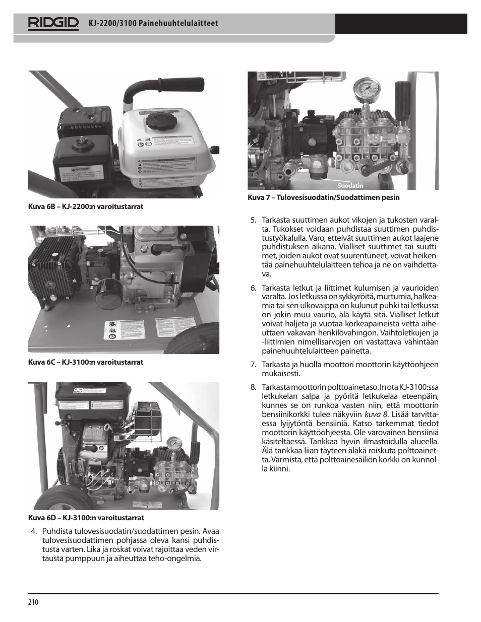 RIDGID KJ-3100 User Manual | Page 212 / 454