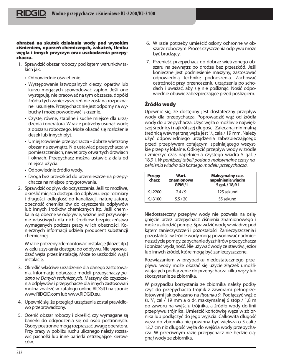 RIDGID KJ-3100 User Manual | Page 234 / 454