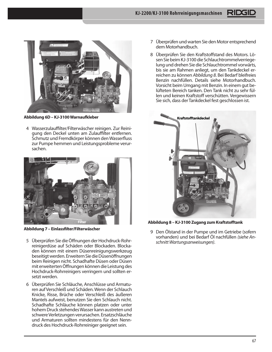 RIDGID KJ-3100 User Manual | Page 69 / 454