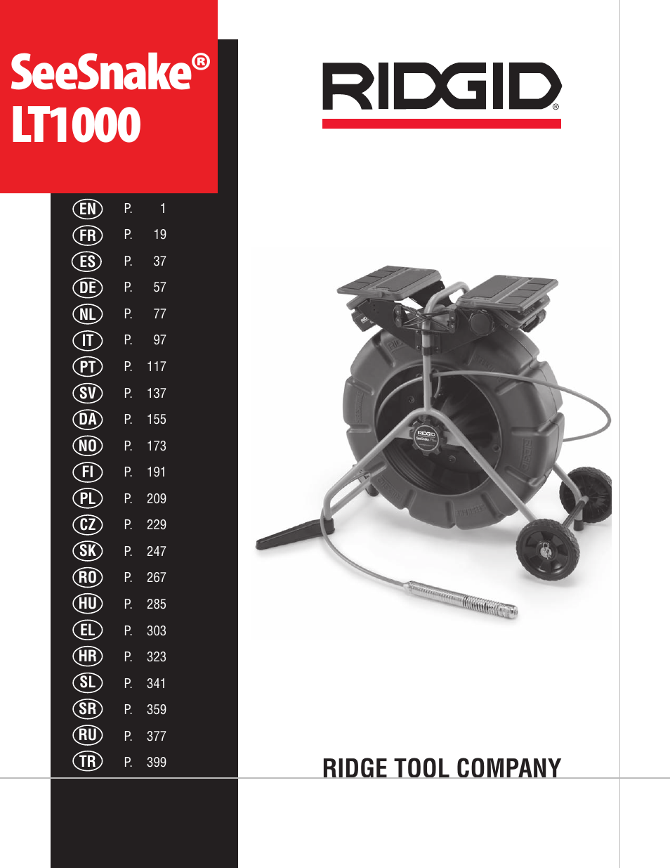 RIDGID SeeSnake LT1000 User Manual | 422 pages