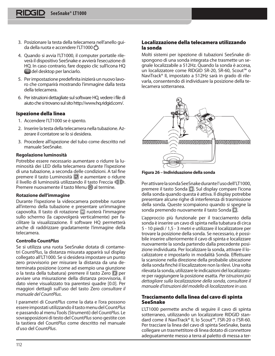 RIDGID SeeSnake LT1000 User Manual | Page 114 / 422