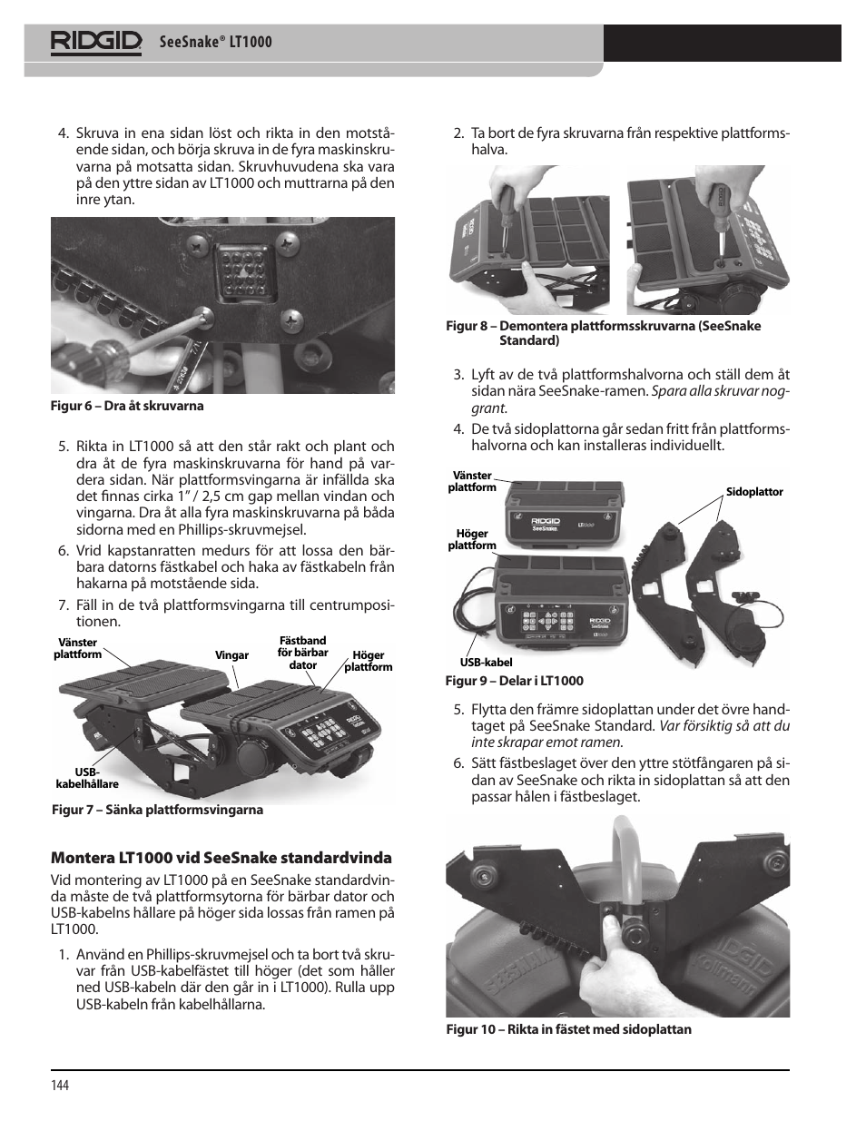 RIDGID SeeSnake LT1000 User Manual | Page 146 / 422